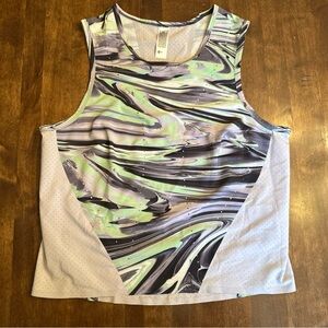 Lululemon Swift Ventilated Racerback Running Gym Tank Top Size 6 Paint Glide